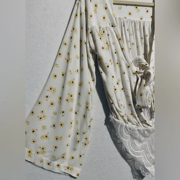 Free People Intimately Sunflower Bell Sleeve Bodysuit - Picture 3 of 5